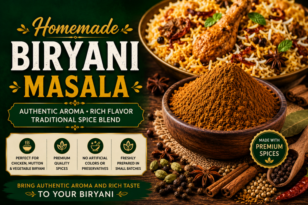 Home Made Biryani Masala - The Secret to Authentic Biryani Flavor