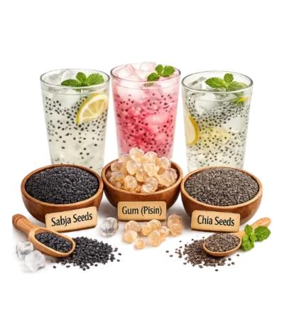 Body Cooler Combo | Sabja Seeds, Badam Pisin & Chia Seeds | Zam Zam Nuts
