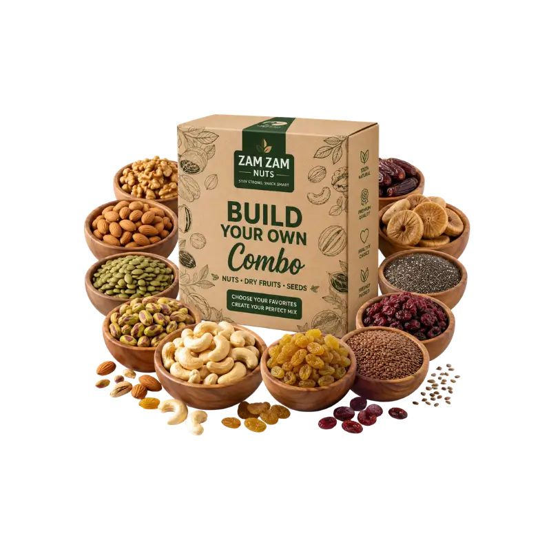 Build Own Nuts, Dry fruits & Seeds Combo Build Your Own Nuts, Dry Fruits & Seeds Combo | Custom Healthy Mix - Zam Zam Nuts