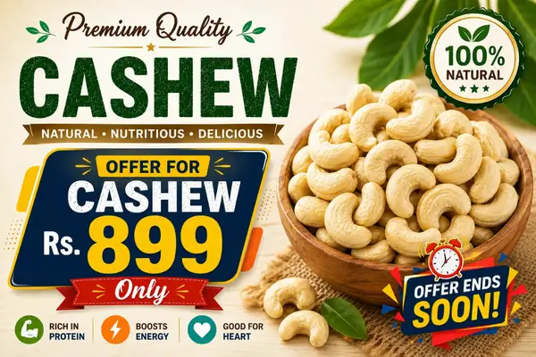 Premium Cashew Nuts 1 Kg Offer – Buy Premium Quality Cashew for Rs. 899 Only | Zam Zam Nuts Dindigul