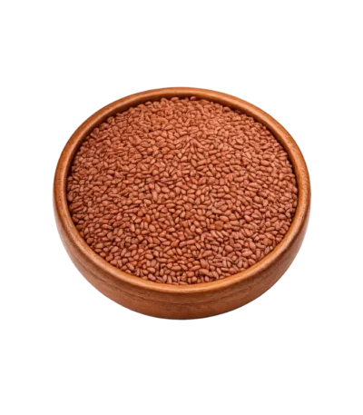 Premium Saliya Seeds (Halim Seeds / Garden Cress Seeds) by Zam Zam Nuts in a Wooden Bowl