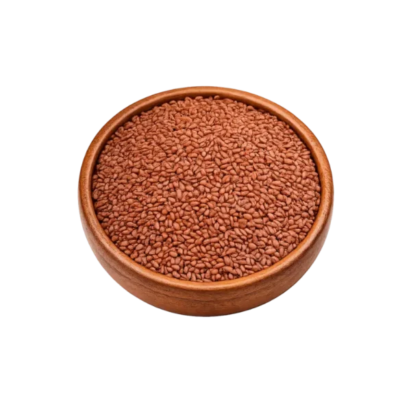 Premium Saliya Seeds (Halim Seeds / Garden Cress Seeds) by Zam Zam Nuts in a Wooden Bowl